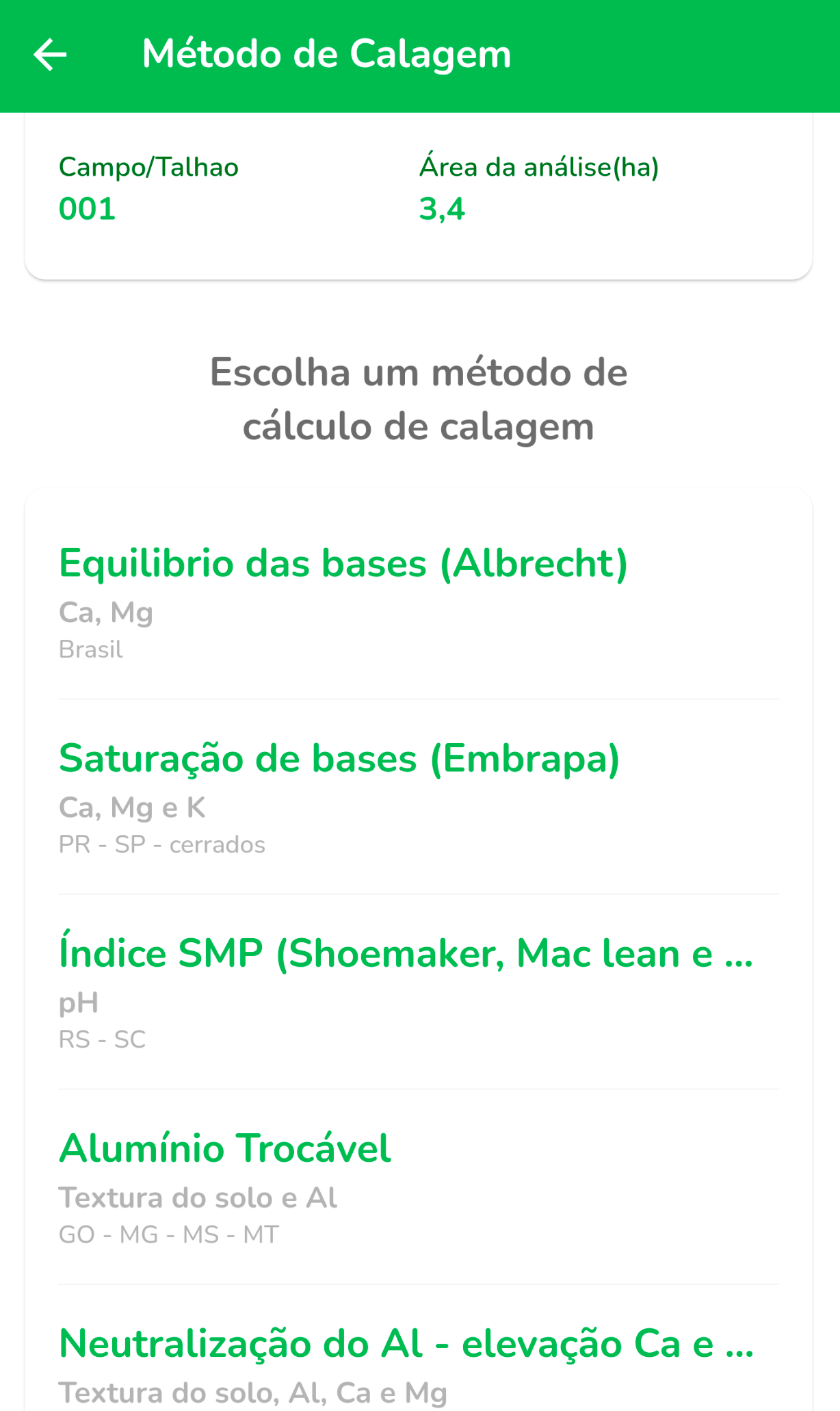 Calagem e Adubação